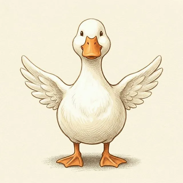 Dotty the duck character sheet.